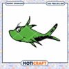 Cute Green Fish Cartoon PNG for Instant Download SVG 2 Cute Green Fish Cartoon PNG for Instant Download SVG