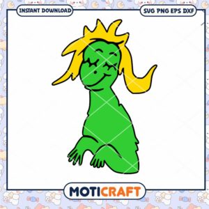 Cute Cartoon Green Monster PNG for Instant Download