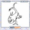 Cute Cartoon Fish Drawing Instant Download PNG File