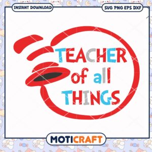 Creative Teacher of All Things PNG Design for Instant Use