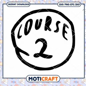 Course 2 Digital Download PNG Cut File Design Asset