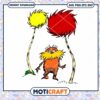 Colorful Lorax Art PNG Instant Download for Kids Crafts