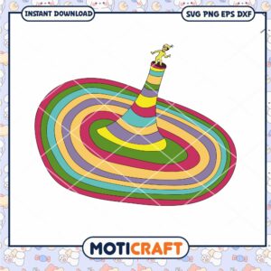 Colorful Spiral Graphic Design Instant Download PNG File