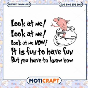 Colorful Fish Quote Printable Fun Wall Art PNG Download