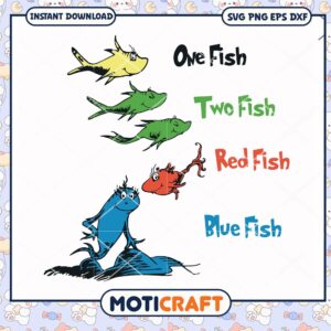 Colorful Fish PNG Art for Children Educational Themes