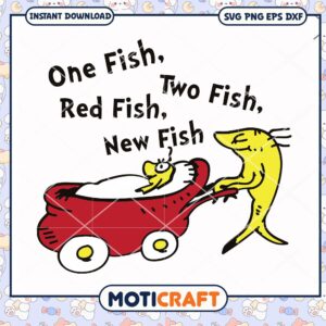 Colorful Fish Design for Kids Instant Download PNG