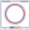 Colorful Circular Frame Design PNG Instant Download File