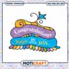 Colorful Congratulations Banner Instant Download PNG Art