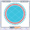 Colorful Circle Border Clipart Instant Download PNG File