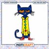Colorful Cartoon Cat PNG Digital Download for Crafts