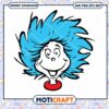 Cheerful Blue Hair Character PNG Instant Download Art
