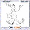 Cat in the Hat Winter Fun Coloring Page PNG Download