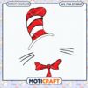Cat in the Hat SVG PNG Digital Download for Crafts