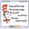 Cat in the Hat Quote PNG Download for Kids Learning Art
