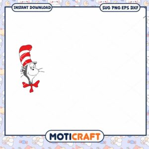 Cat in the Hat PNG Instant Download for Crafts and Decor