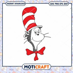 Cat in the Hat PNG Instant Download for Crafting Fun