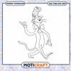 Cat in the Hat Coloring Page Bundle Instant Download PNG