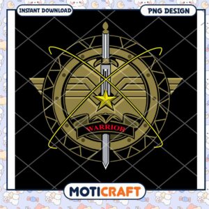 Warrior Shield Graphic PNG Instant Download Design File