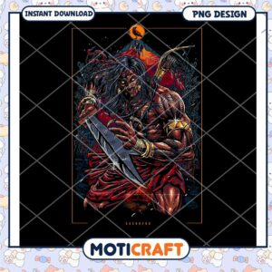 Warrior PNG Design Instant Download for Art Lovers