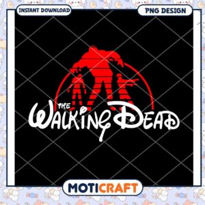 Walking Dead PNG Design Instant Download for Fans