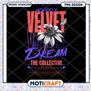 Vintage Velvet Dream PNG Design for Instant Download