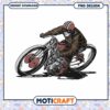 Vintage Motorcycle Rider PNG Design for Instant Download