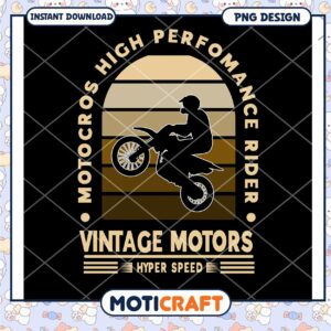 Vintage Motocross Rider High Performance PNG Download