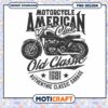 Vintage Motorcycle American Club PNG Design for Download