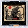 Vintage Godzilla Art PNG Design Instant Download Print