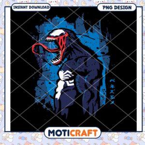 Venom Character PNG Design for Instant Download Art
