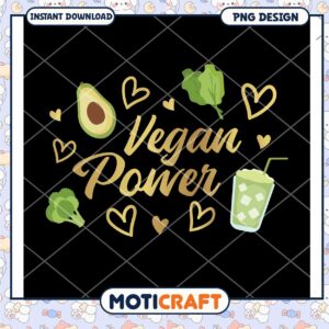Vegan Power PNG Design for Healthy Living and Wellness Vegan Power PNG Design for Healthy Living and Wellness