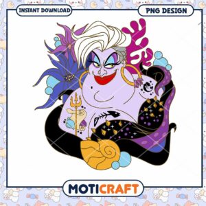 Ursula PNG Design for Instant Download Art Project