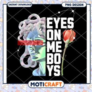 Unique Eyes on Me Boys PNG Design Graphic Download Art