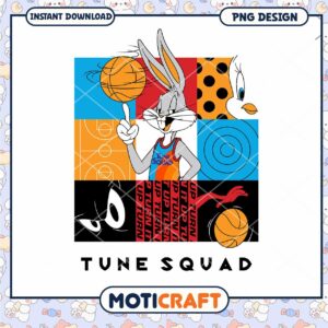 Tune Squad Basketball PNG Design Instant Download Art