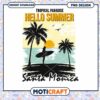 Tropical Paradise Hello Summer Santa Monica PNG Design Download