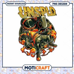 Trendy Astronaut Music Graphic PNG Design for Downloads