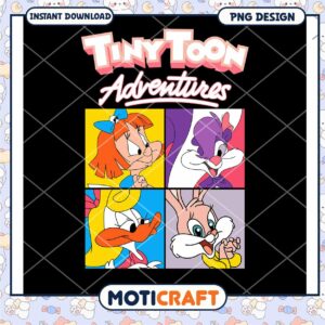 Tiny Toon Adventures PNG Design for Instant Download Fun