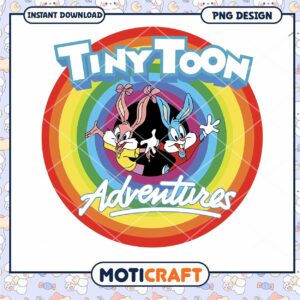 Tiny Toon Adventures Colorful PNG Instant Download Design