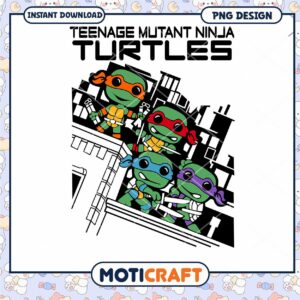 Teenage Mutant Ninja Turtles PNG Digital Download Design