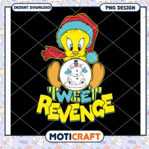 Sweet Revenge Cartoon Design PNG for Instant Download Art