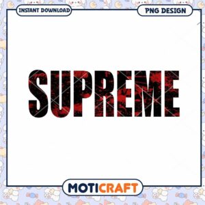 Supreme Graphic PNG Design for Instant Download Art