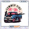 Summer Vibe Retro Truck Design with Surfboards PNG Download