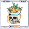 Summer Skull PNG Design for Beach and Vacation Decor