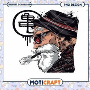 Stylish Vintage Man with Beard PNG Graphic Design Download