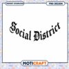 Stylish Social District PNG Design for Instant Download