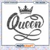 Stylish Queen Crown PNG Art for Instant Download Design