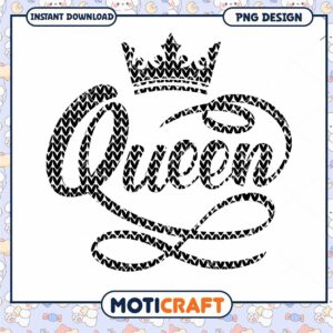 Stylish Queen Crown PNG Art for Instant Download Design