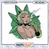 Stylish PNG Design of a Retro Woman with Cannabis Theme 2 Stylish PNG Design of a Retro Woman with Cannabis Theme