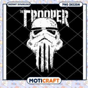 Stormtrooper Graphic Design PNG Instant Download for Fans