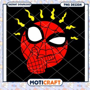 Spooky Spider Character PNG Instant Download for Crafts